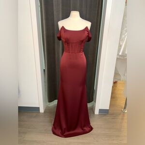 Lazaro Abby 32323 Sangria/Burgundy Dress